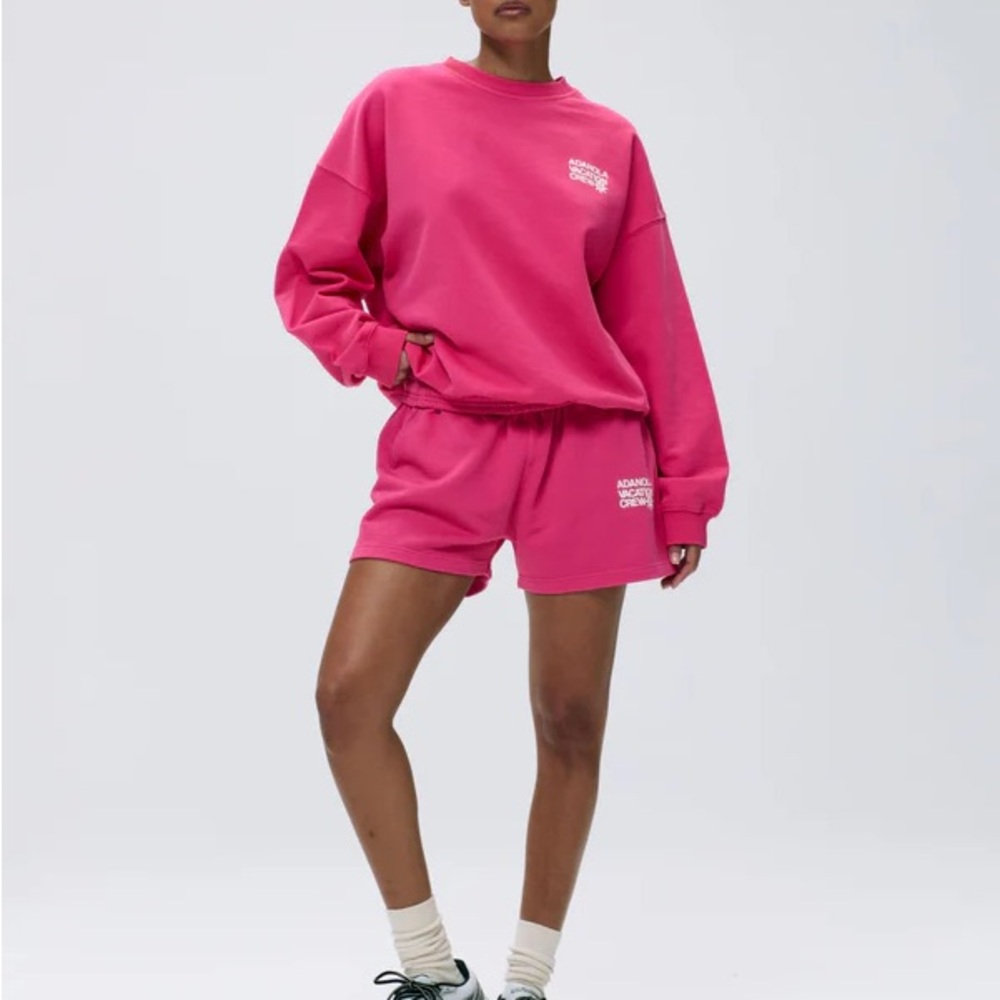 Adanola Vacation Sweat Shorts - Hot Pink
